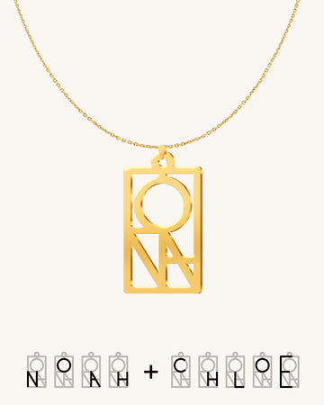 Unity Couple Monogram Necklace