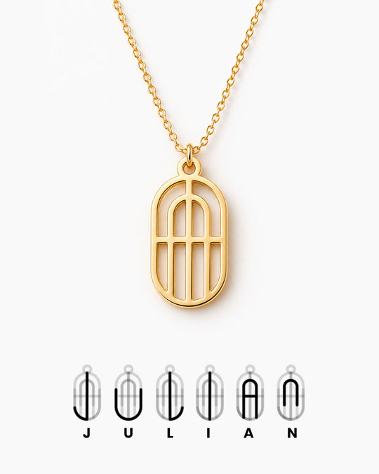 Name Monogram Necklace