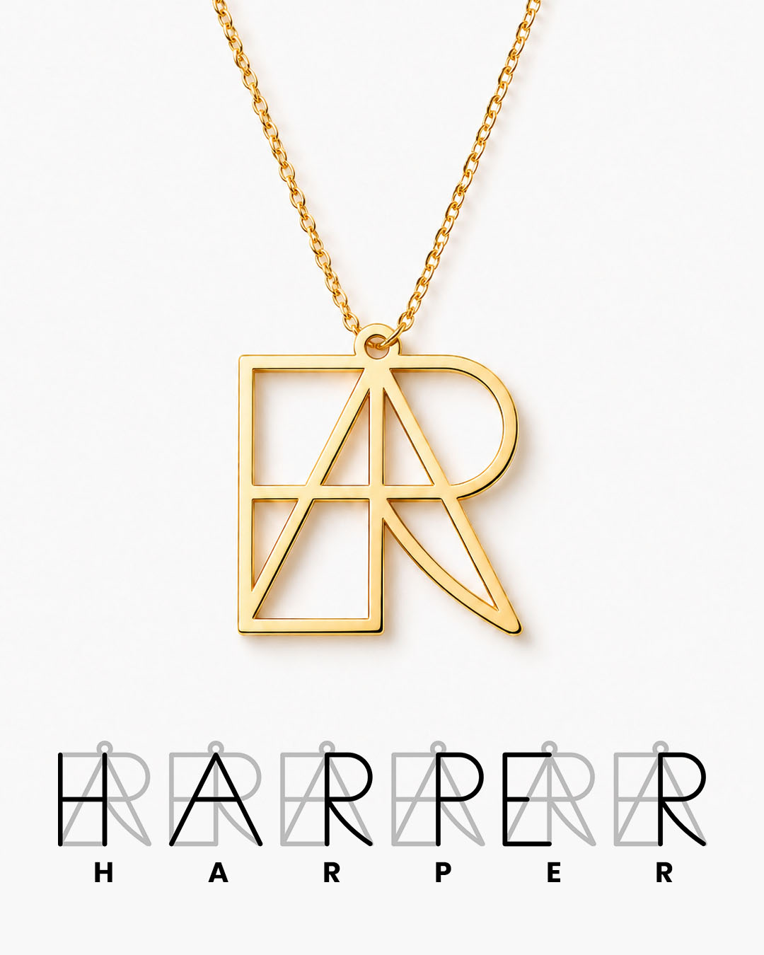 Name Monogram Necklace