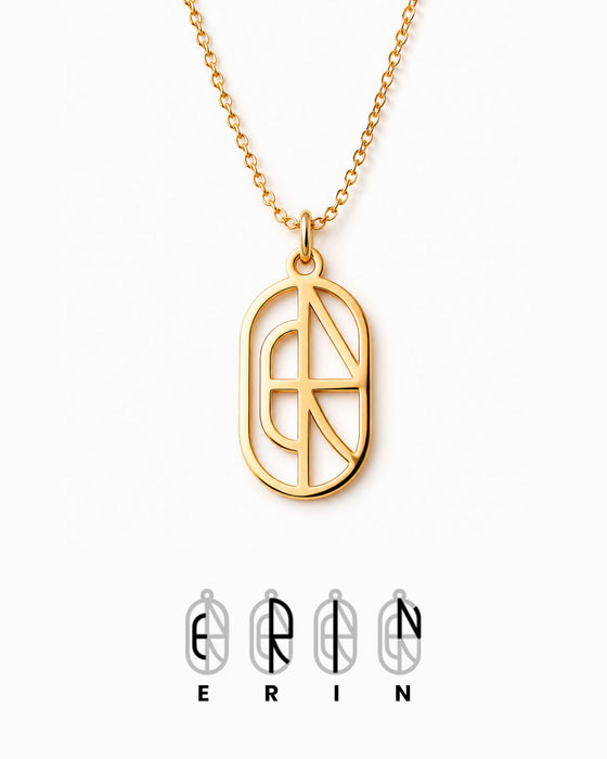 Mom Monogram Necklace