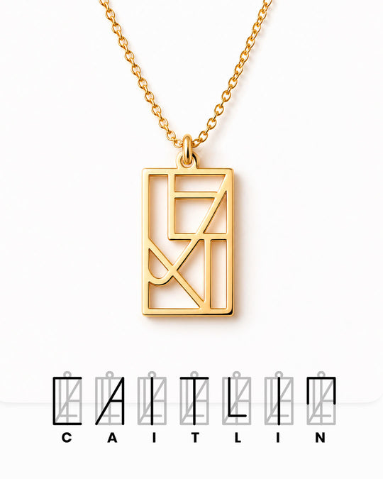 Summer Name Monogram Necklace