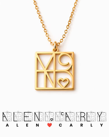 Unity Couple Monogram Necklace