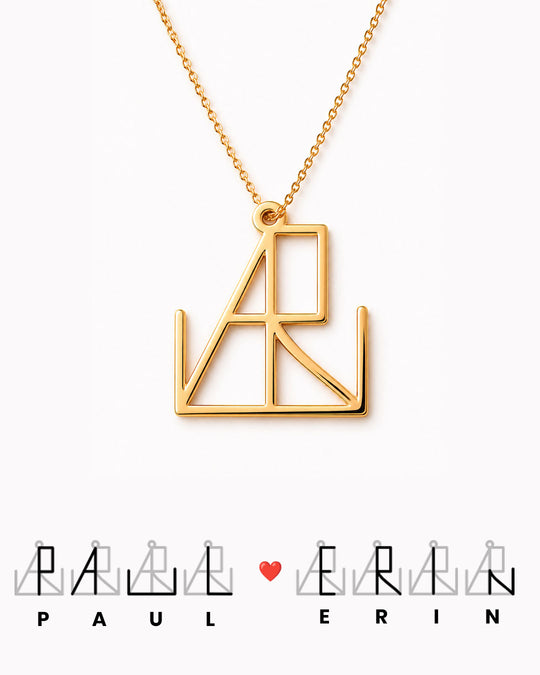Unity Couple Monogram Necklace