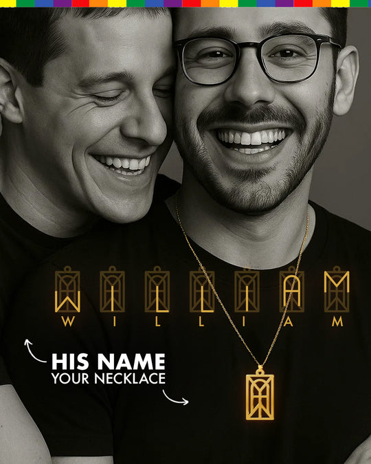 Pride Monogram Name Necklace