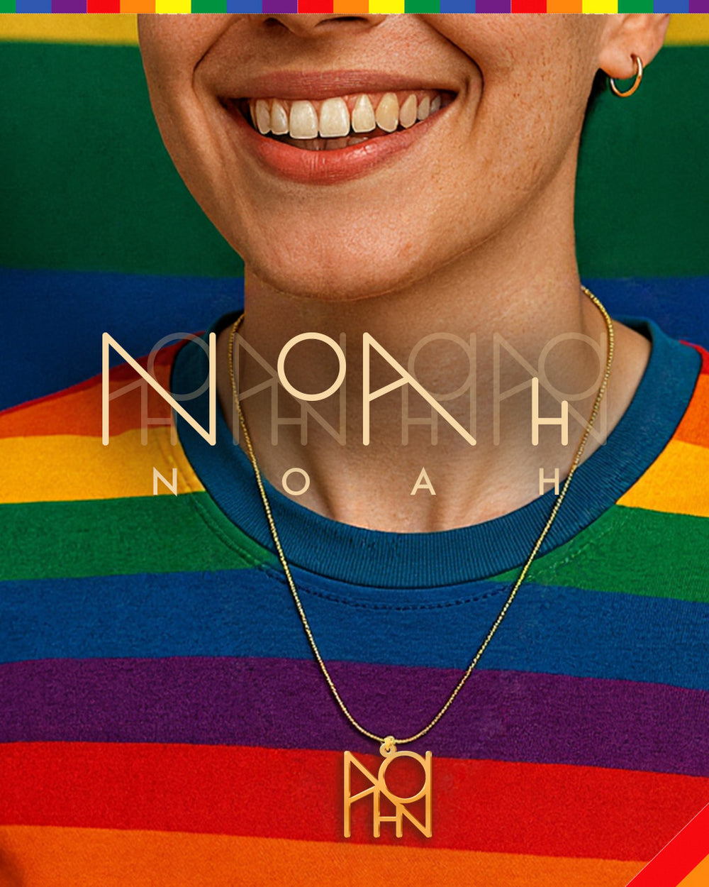 Pride Monogram Name Necklace