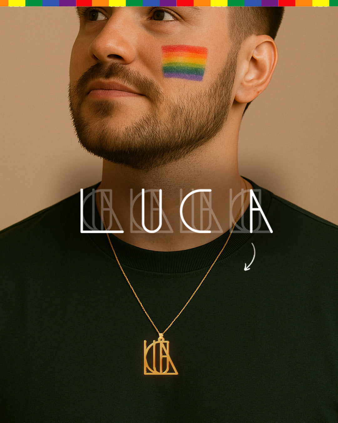 Pride Monogram Name Necklace