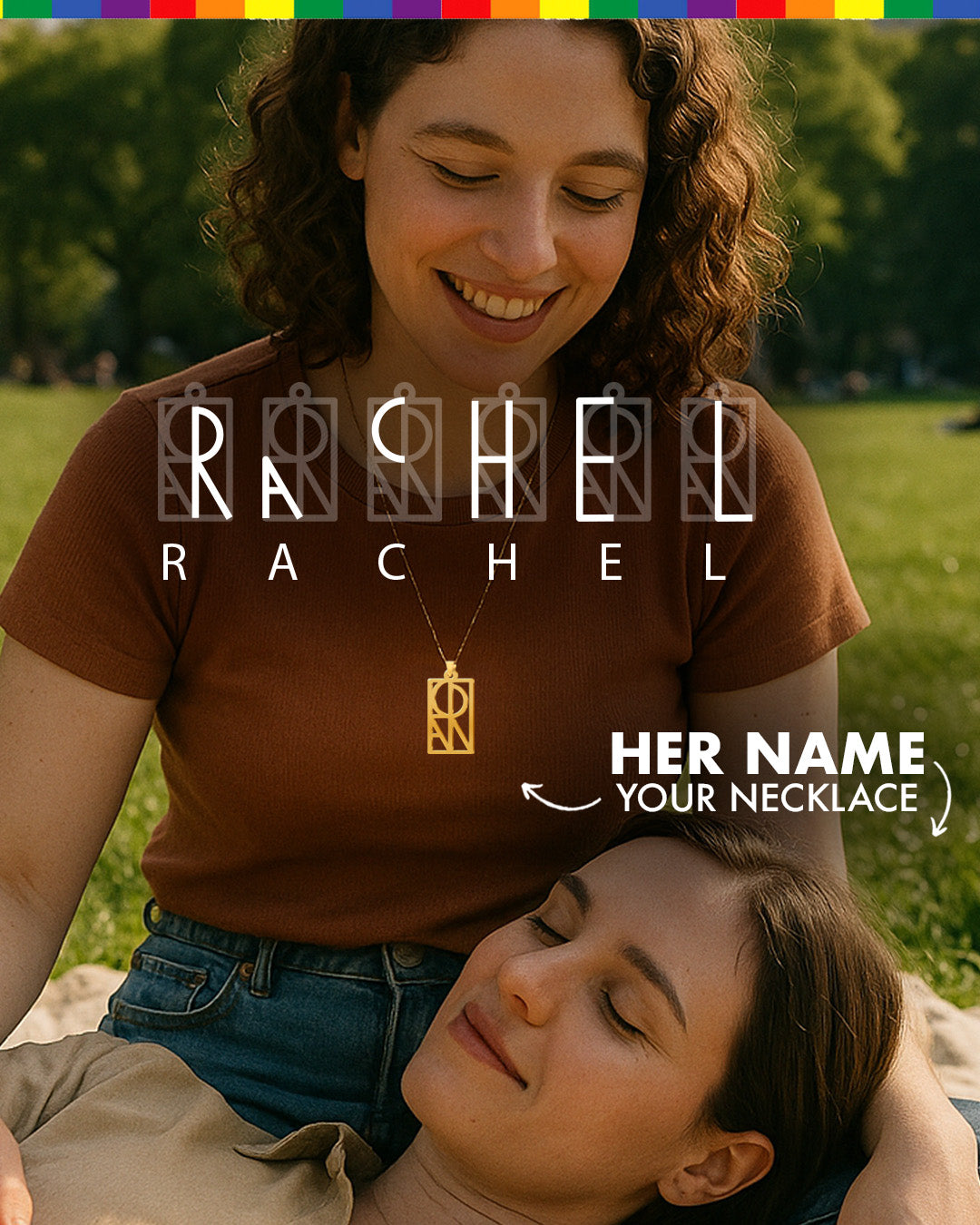 Pride Monogram Name Necklace