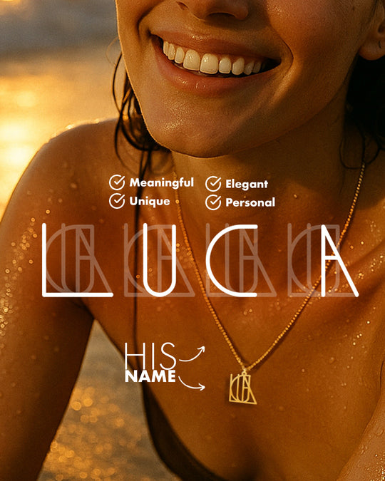 Summer Name Monogram Necklace