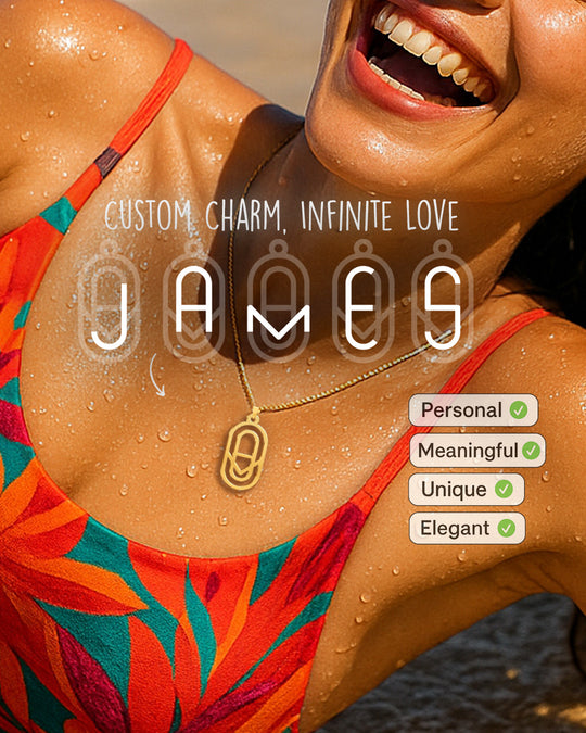 Summer Name Monogram Necklace