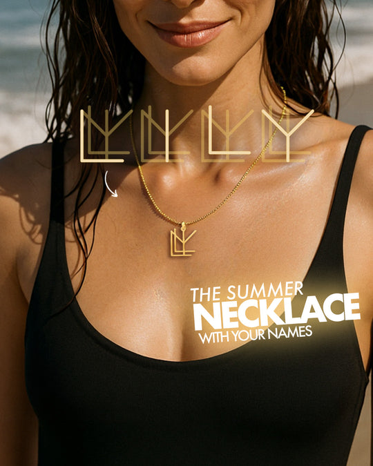 Summer Name Monogram Necklace