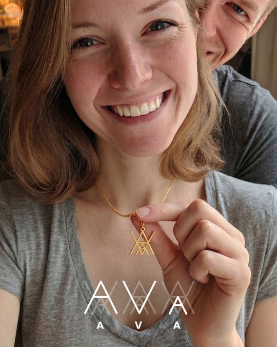 Unity Couple Monogram Necklace