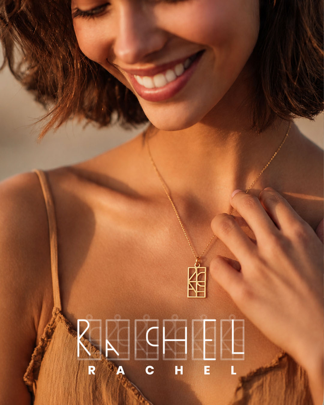 Summer Name Monogram Necklace