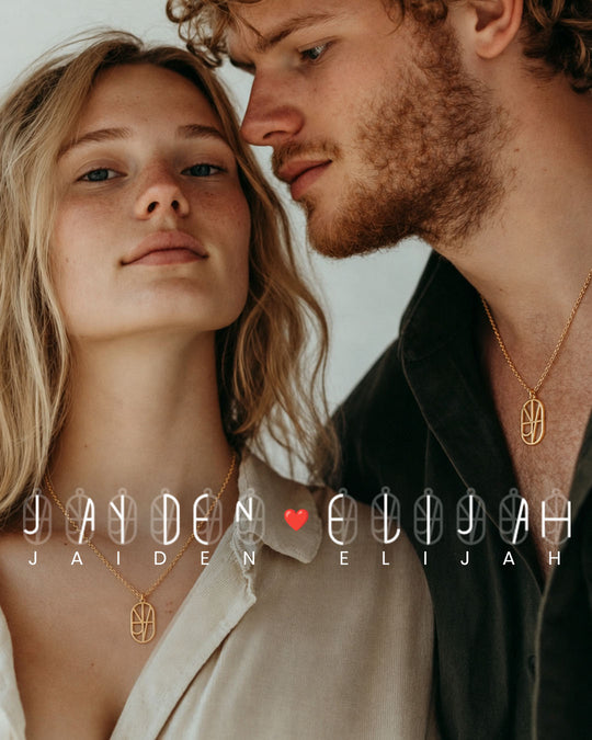 Unity Couple Monogram Necklace