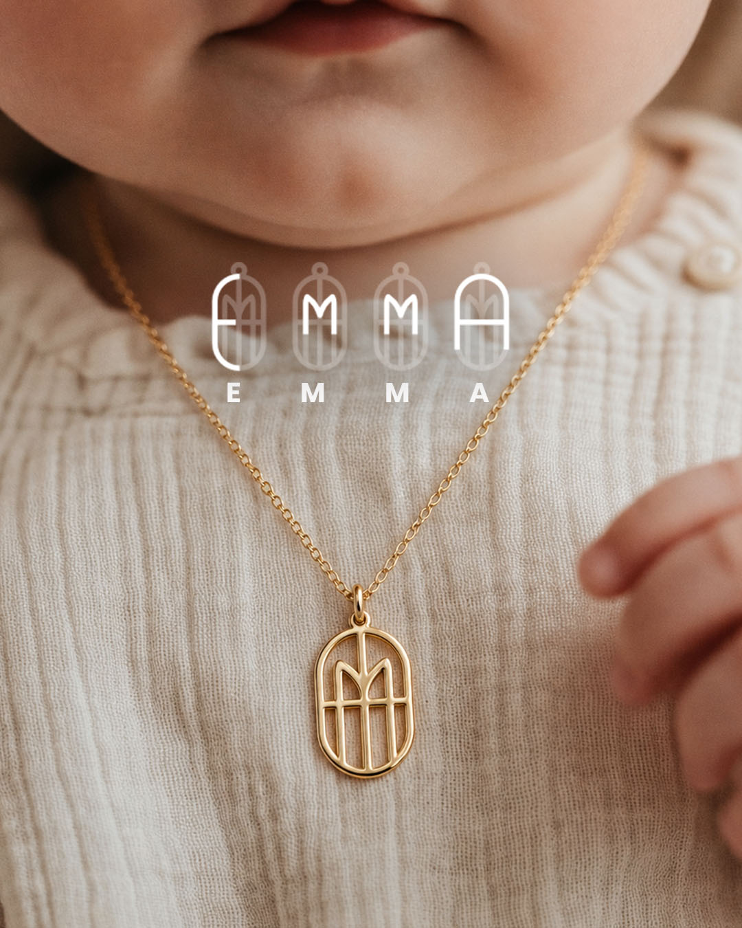 Mom Monogram Necklace