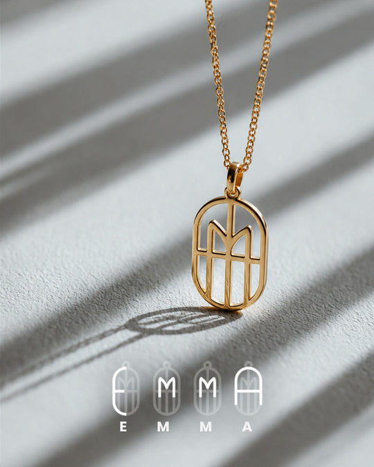 Summer Name Monogram Necklace