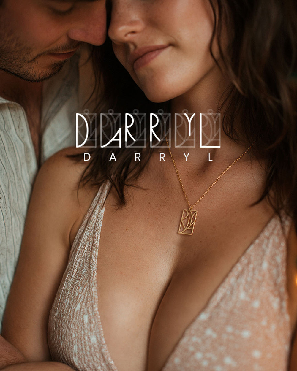 Unity Couple Monogram Necklace