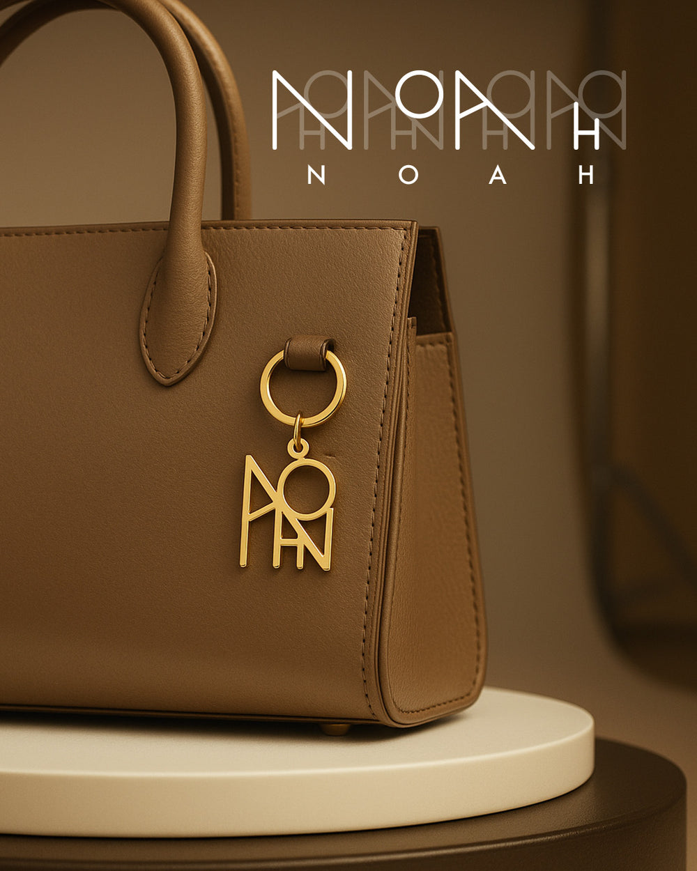 Name Monogram Keychain