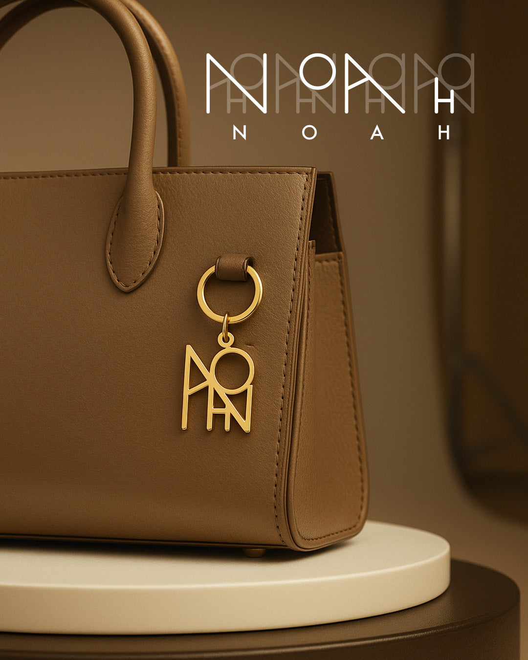Name Monogram Keychain