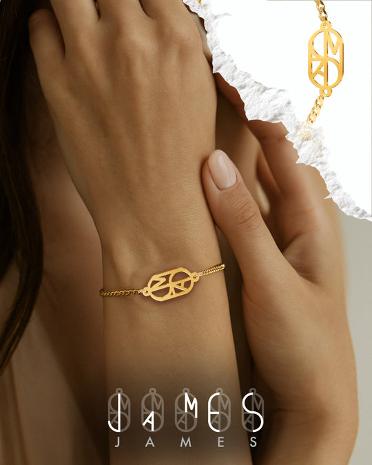 Name Monogram Bracelet
