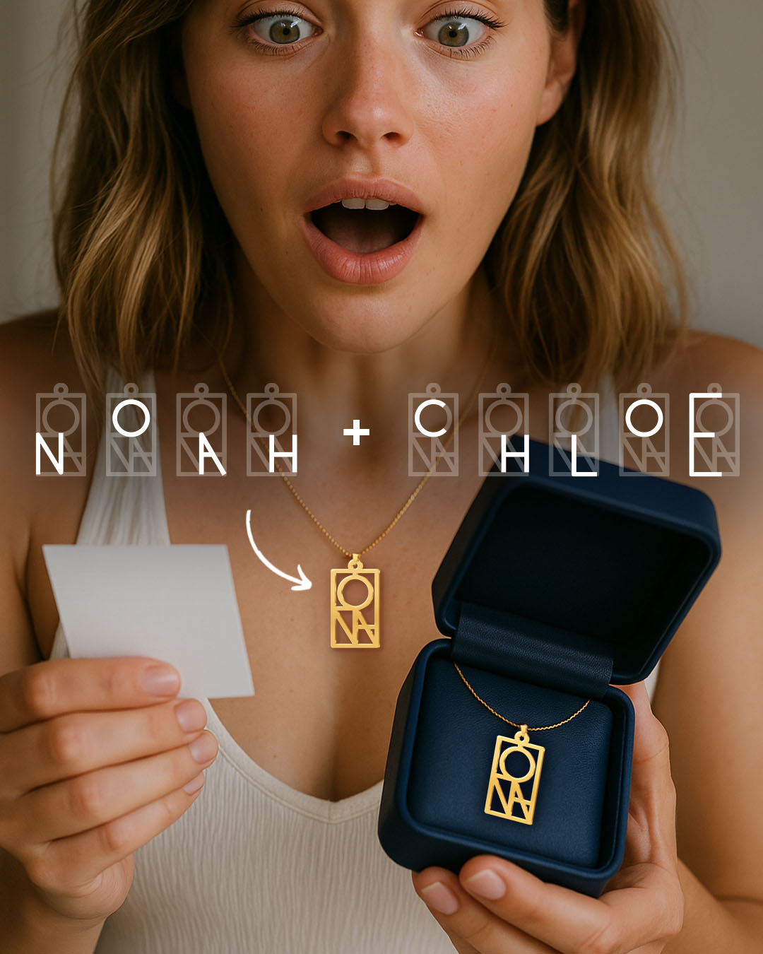Unity Couple Monogram Necklace