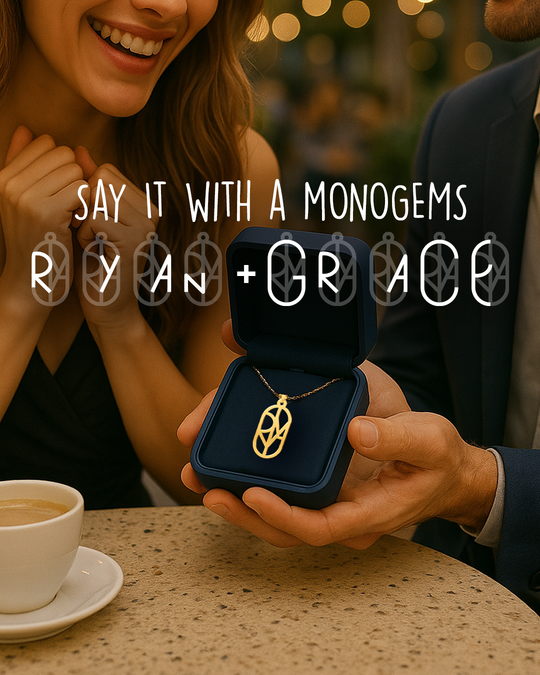Unity Couple Monogram Necklace