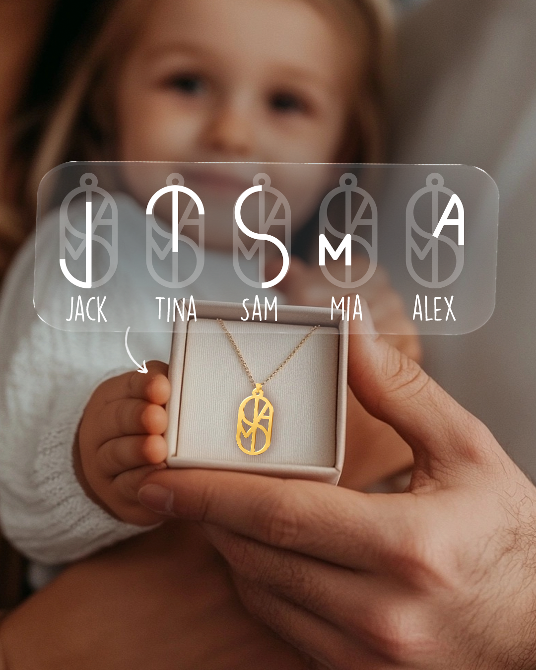 Family Initials Bespoke Necklace