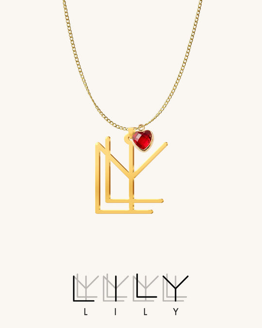 Frameless Monogram Name Necklace