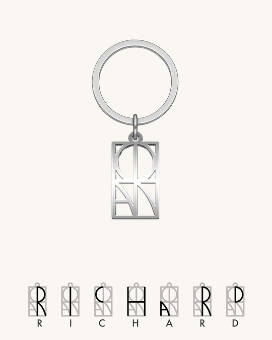 Name Monogram Keychain