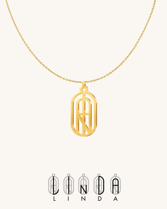 Summer Name Monogram Necklace
