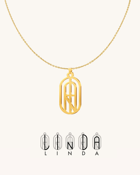 Summer Name Monogram Necklace