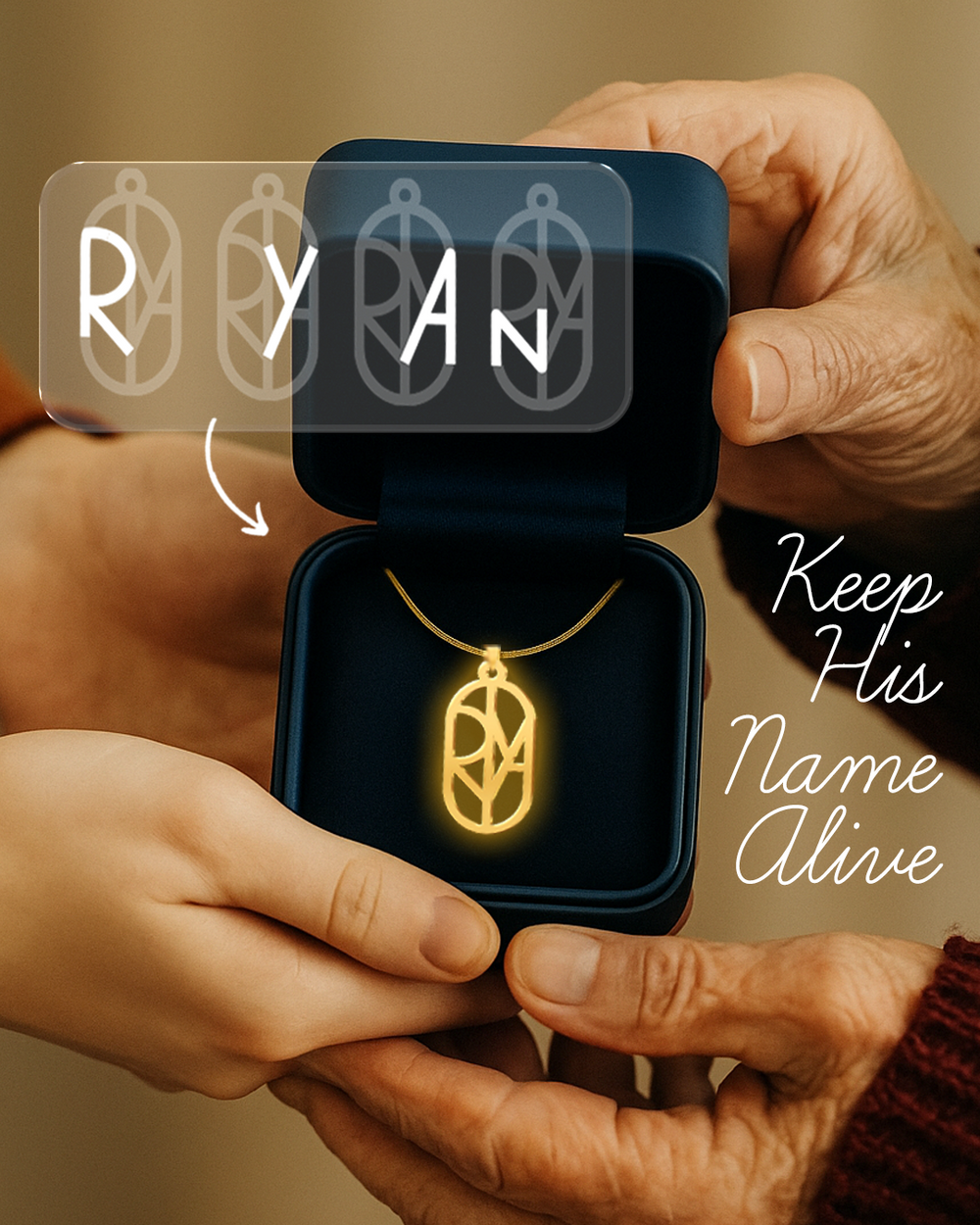 Personalized Memorial Pendant