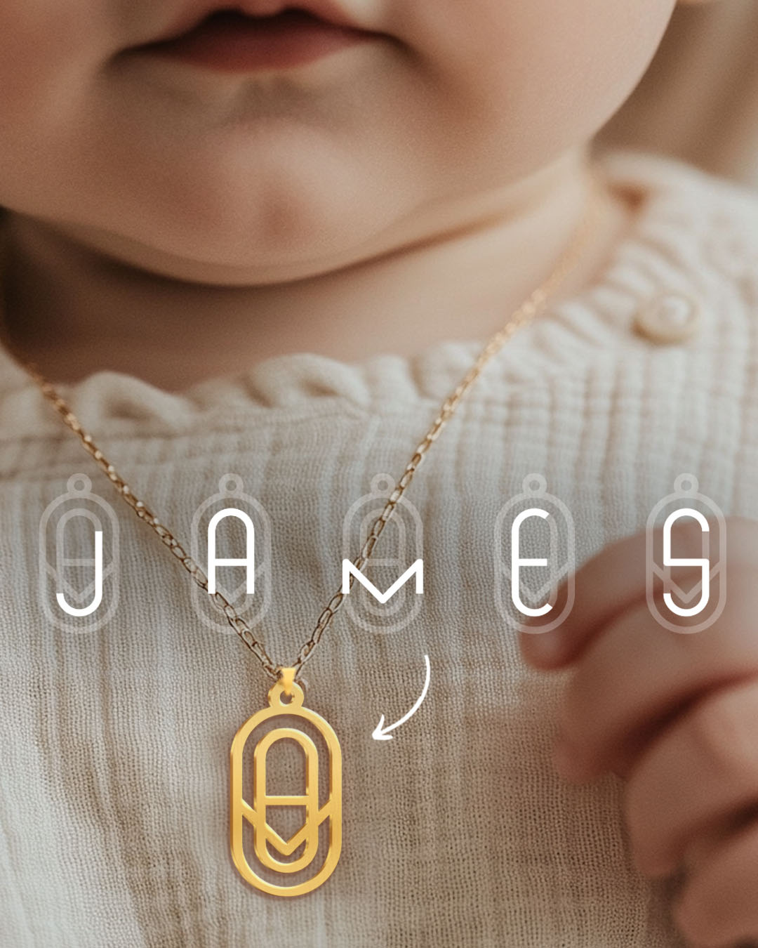 Mom Monogram Necklace