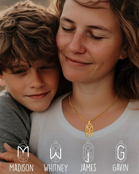 Mom Monogram Necklace