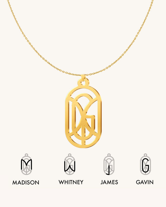 Mom Monogram Necklace