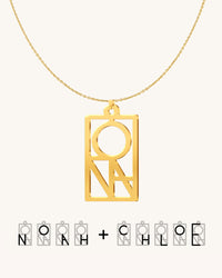 Unity Couple Monogram Necklace