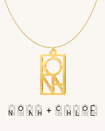 Unity Couple Monogram Necklace