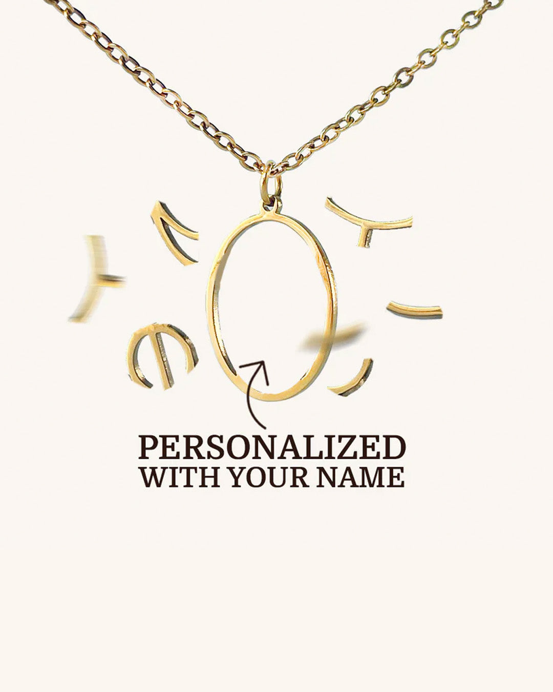 Name Monogram Necklace – Monogems - Main Image